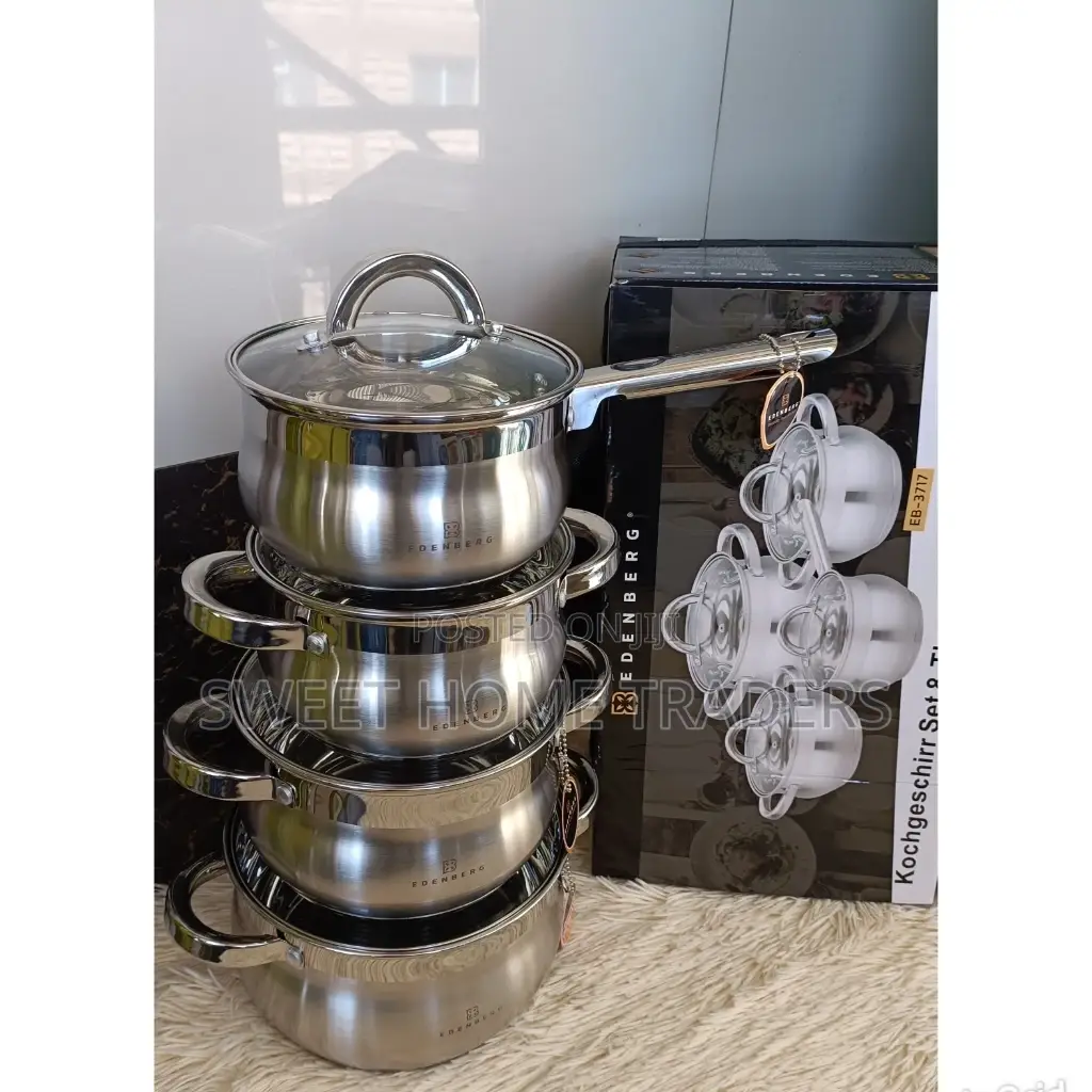8 PCS Edenberg Stainless Sufuria