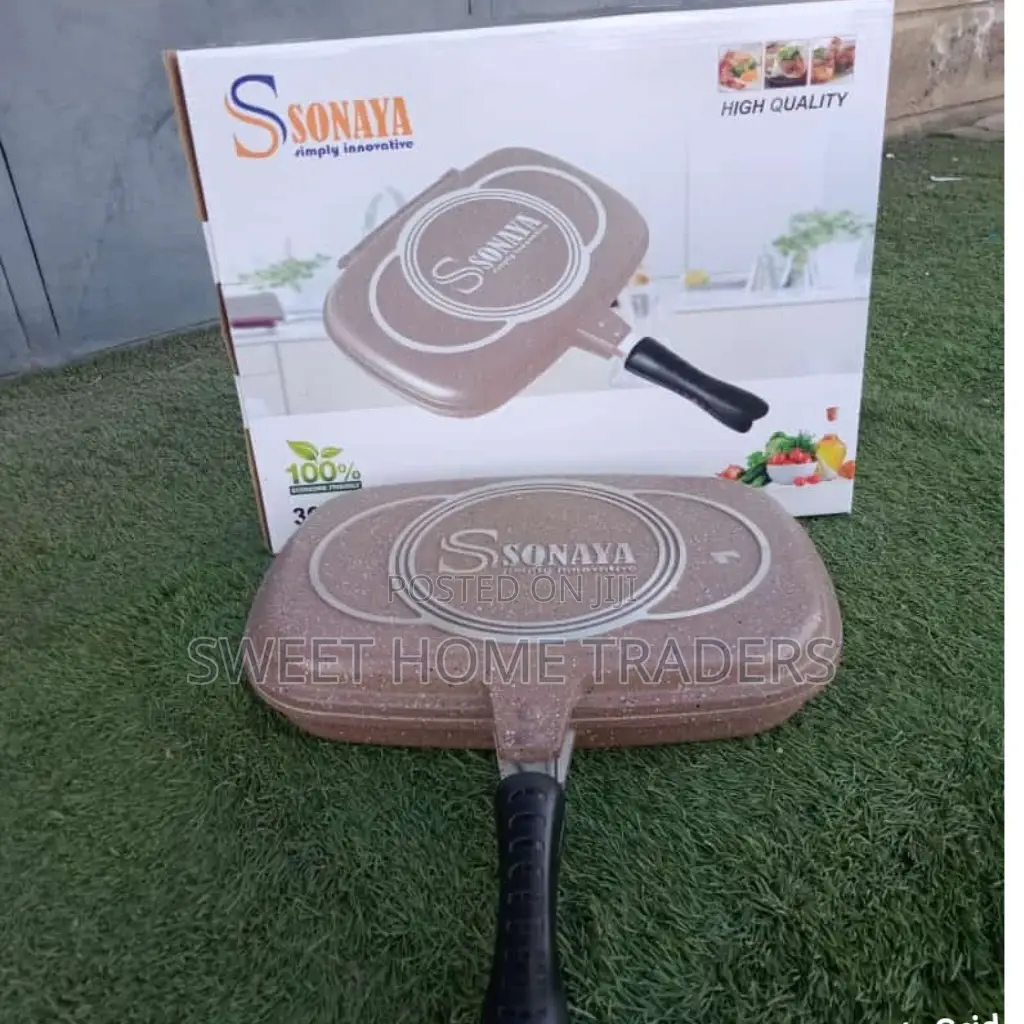 Double Pan Grill Non Stick 36cm for Meat