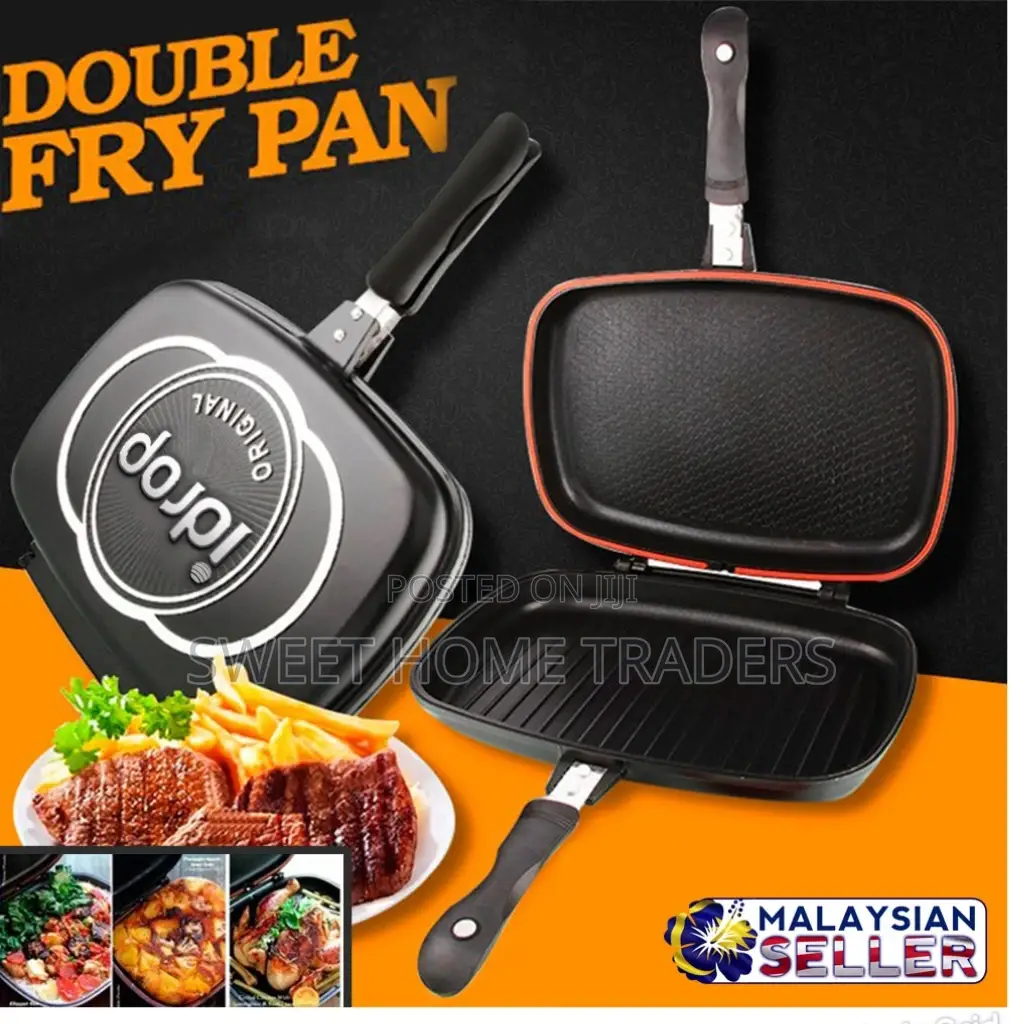 Double Pan Grill Non Stick 36cm