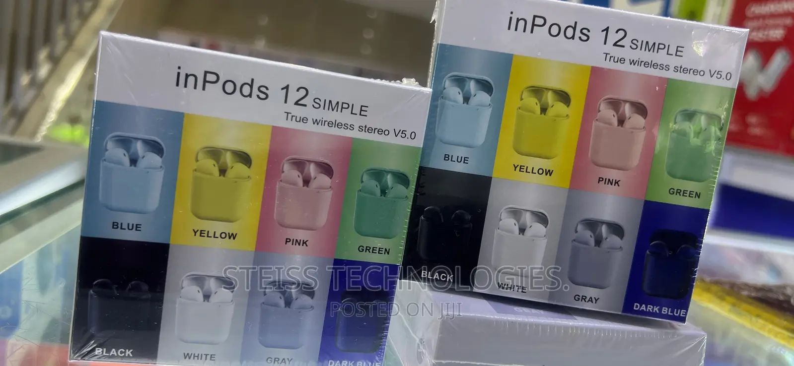 Inpods 12 Pink/Blue/Black Wireless Buds