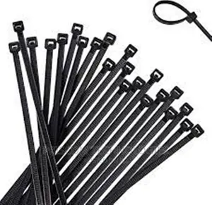 Black Cable Ties Assorted Sizes 100pcs, Cable Ties