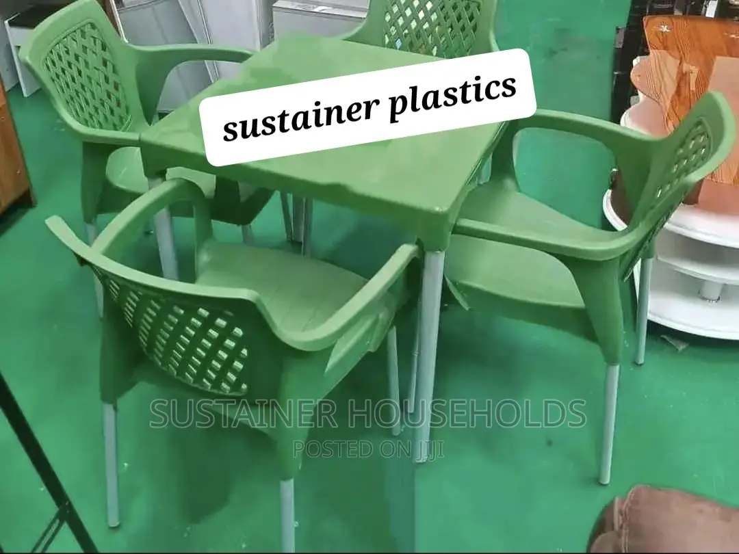Sustainer Plastic Chairs and Plastic Table Set