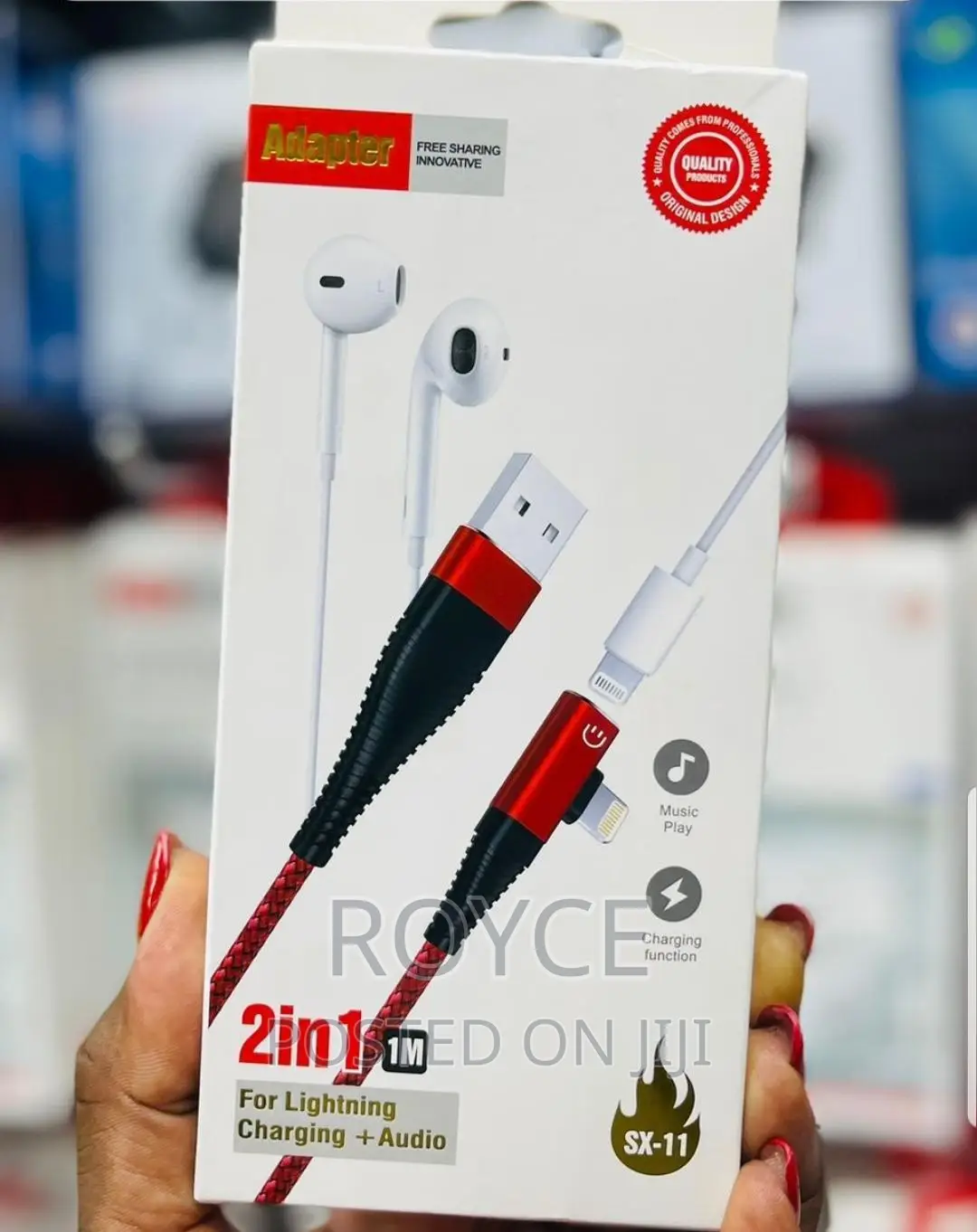 2 in 1 Adapter for Lightning Charging + Audio