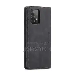 Samsung Galaxy A52 5G / 4G Flip Leather Case With Holder BLK