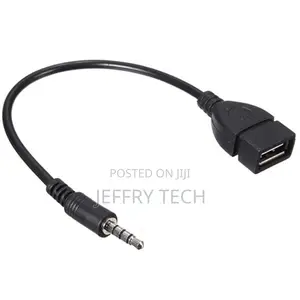 3.5mm Male Audio AUX Jack to USB 2.0 Type a Female OTG Conve