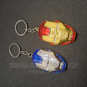 Iron Man Head Metal Mask Bag Décor Keychain Key Holder Toy