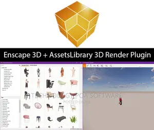 Enscape 3D + Assetslibrary 3D Render Plugin