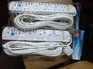 2pcs Power Socket Extension 6ports 10m Electrical Cable