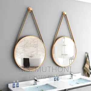 Fabulous Quality 50 Cm Decor Mirror With a Leather Strap