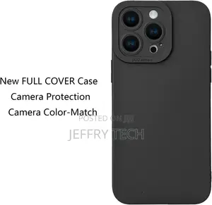 For iPhone 14 Pro Case, Black Silicone TPU Rubber Back Cover
