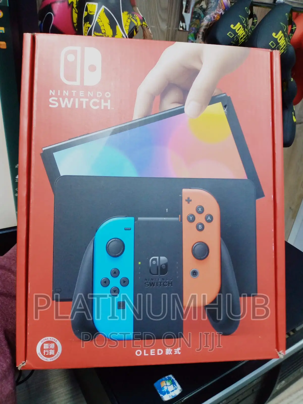Black Console Nintendo Switch Oled