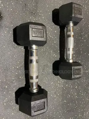 5kgs Single Hand Hexagon Fitness Hex Fixed Dumbbells