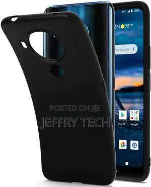 Nokia 5.4 Slim Case Black Silicone Shockproof Gel Phone Cove
