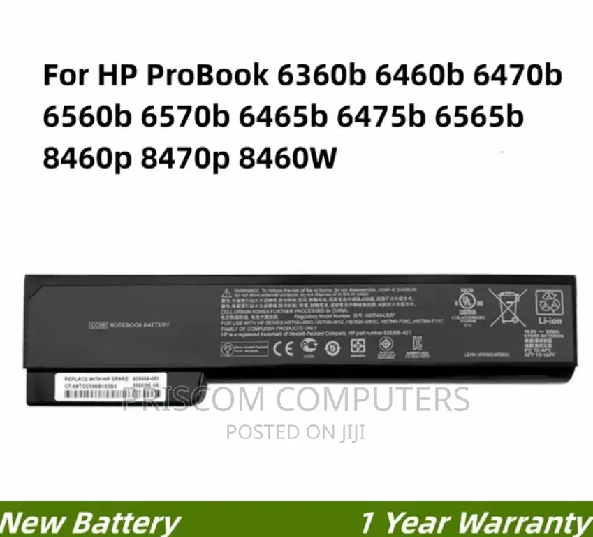 Hp CC06 CC09 Battery for 8460p 8470P 8475b 6560b HSTNN-I90c