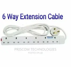 Power King Heavy Duty 6-way Power/Socket Extension Cable