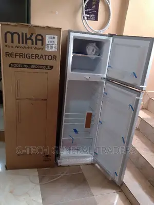 Mika 168l Double Door Direct Cool Refrigerator-Silver