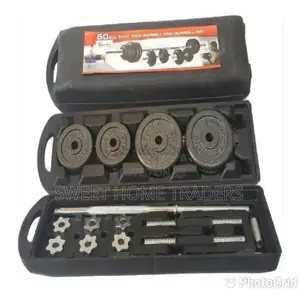 Gym Equipment Weight Lifting 50kg Barbell Dumbbell Set