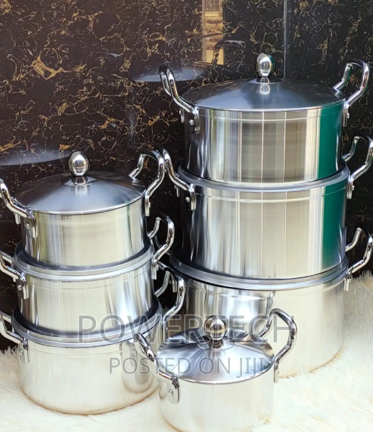 Stainless Sufuria 14 PCS Tornado Cookware Set