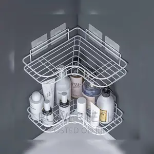 Corner Bathroom Shelf With Shelf Adhesive Tape;