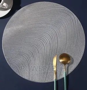 Gold PVC Placemats Kitchen Dining Table Mats