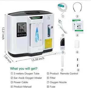 Portable Oxygen Concentrator, 1-7l/Min, 30%-93% Purity