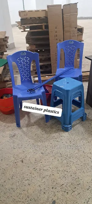 Plastic Chairs and Plastic Stools Set