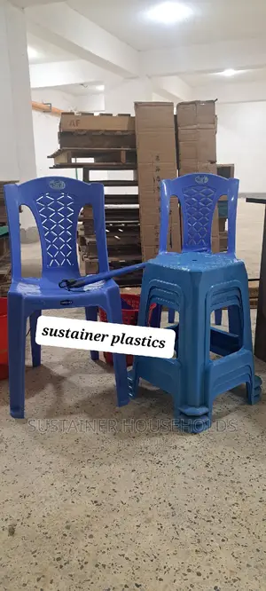 Plastic Chairs and Plastic Stools Set