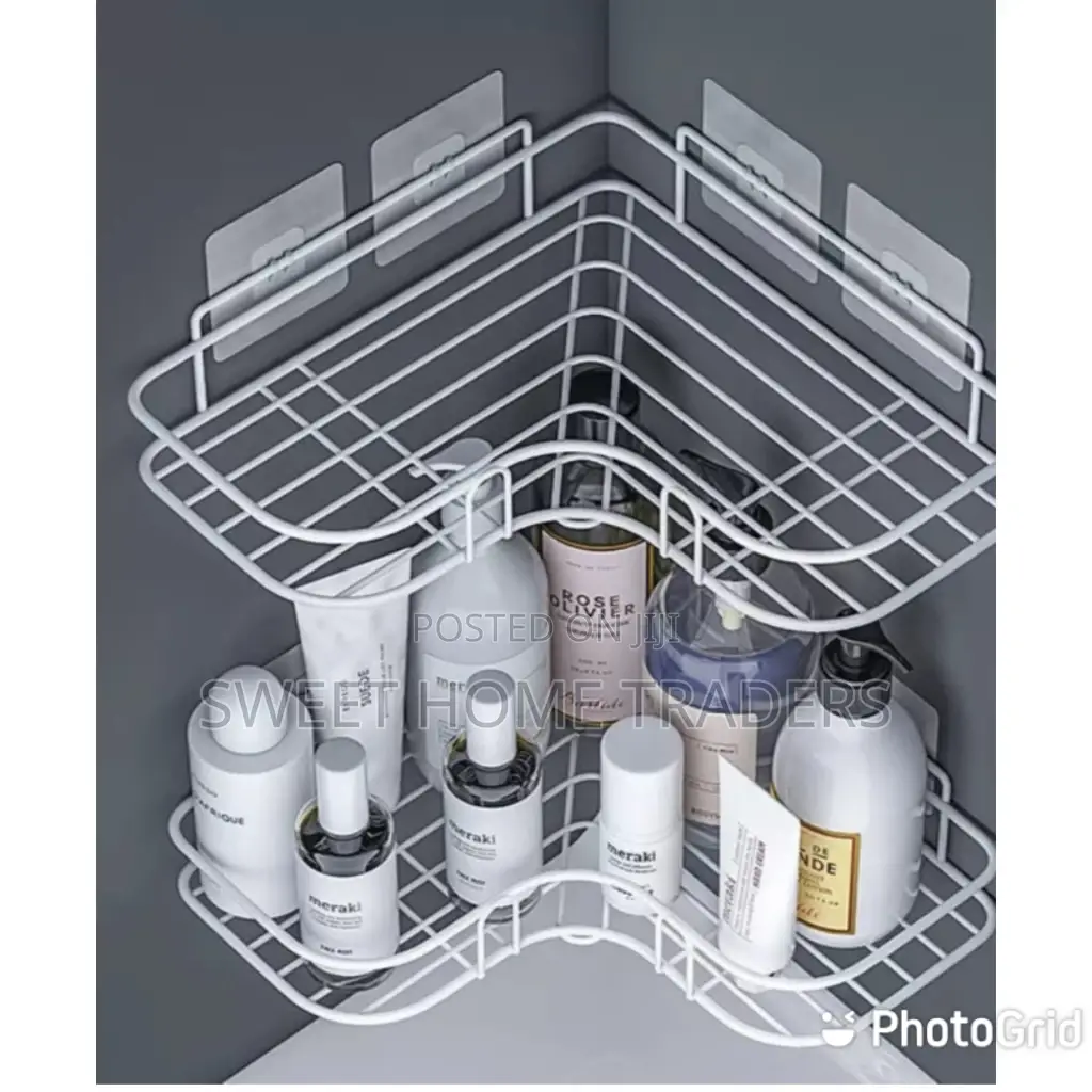 Generic Corner Bathroom Shelf With Self Adhesive Tape