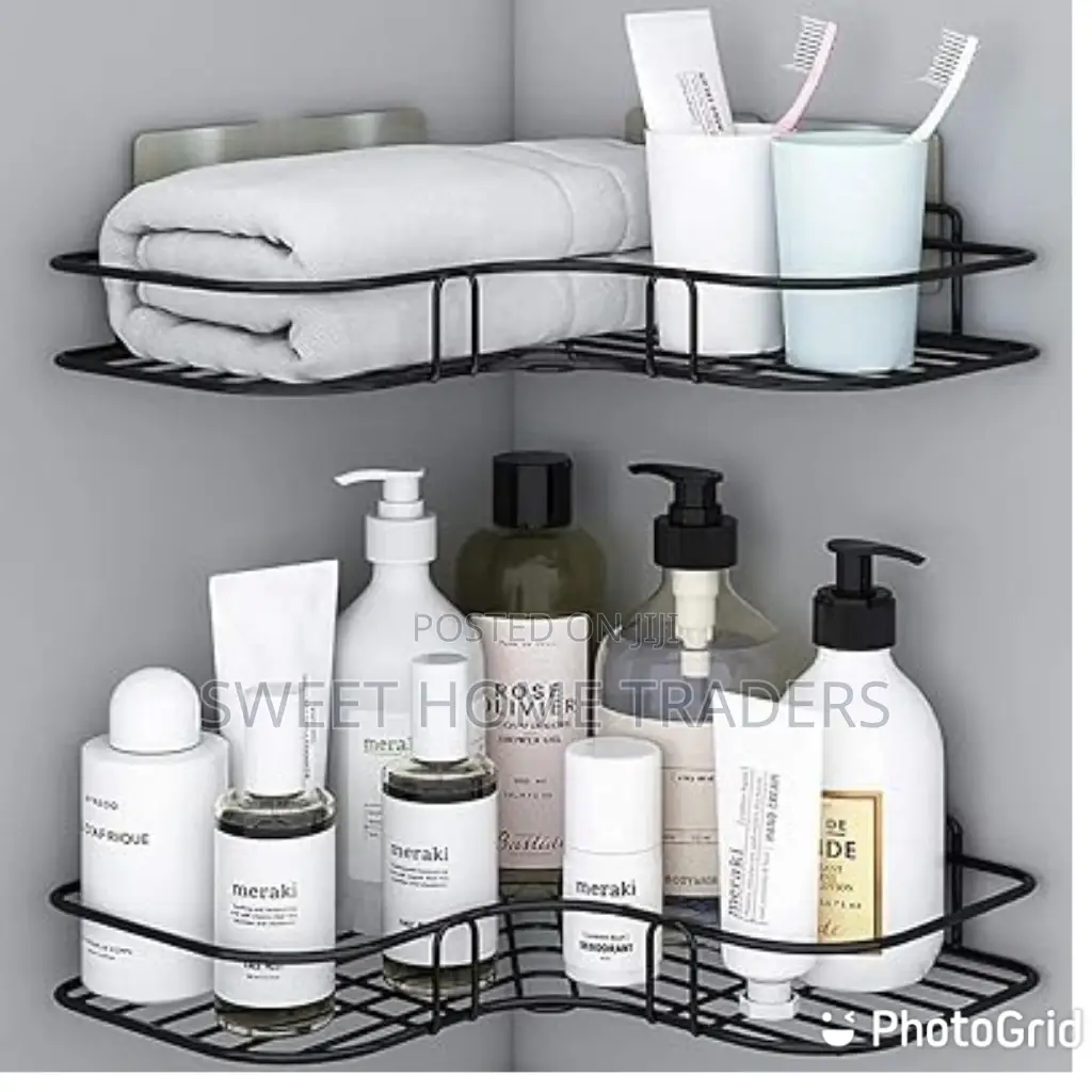 Generic Corner Bathroom Shelf With Self Adhesive Tape: