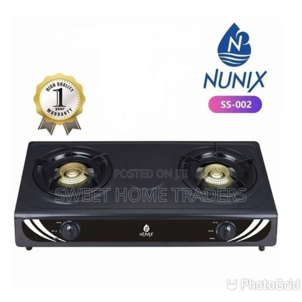 Nunix Two Burner Tabletop Gas Cooker