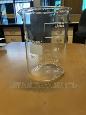 A Pair of 1000ml Glass Beaker Griffchem