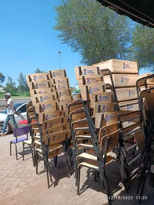 School Lockers and Chairs