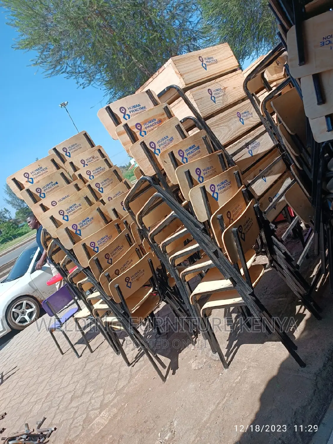 School Lockers and Chairs