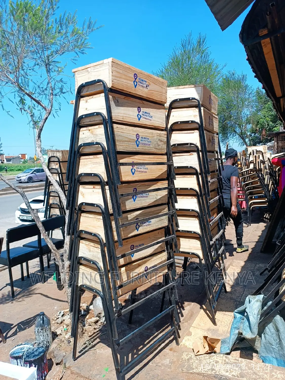 School Lockers and Chairs