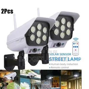 Dummy Cctv Solar Lights Outdoor Motion Sensor- 2 Pcs
