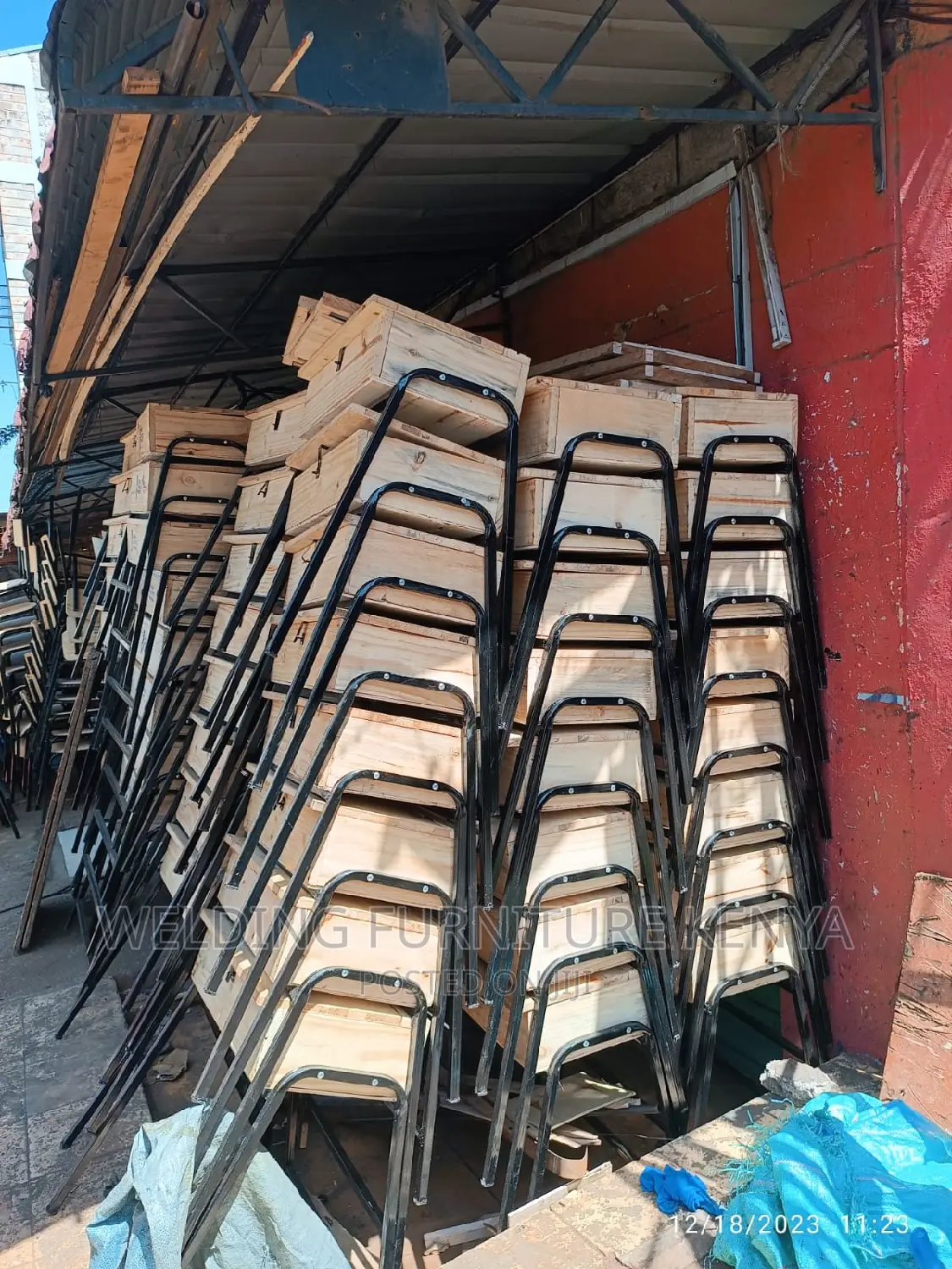 School Lockers and Chairs