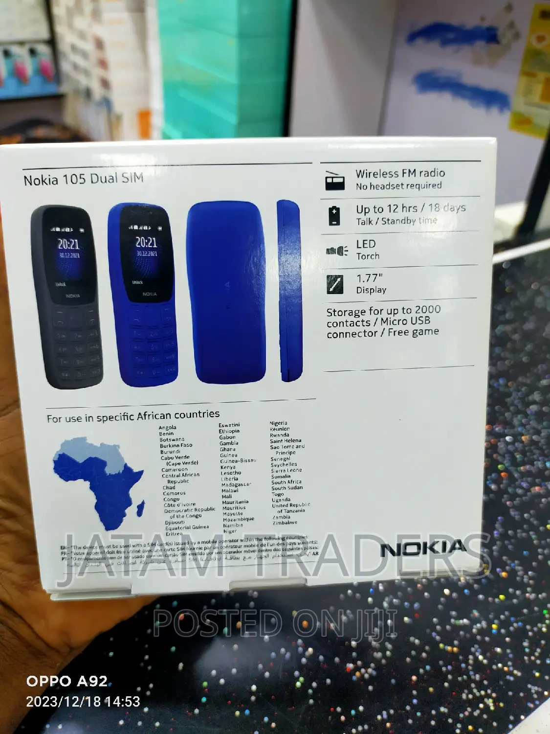 New Nokia 105 Blue