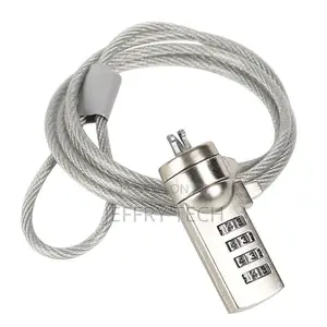 Notebook Lock Security Password Steel Chain for PC Laptop No
