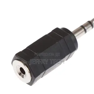 2.5mm to 3.5mm Audio Adapter Female to Male Stereo Plug Conv