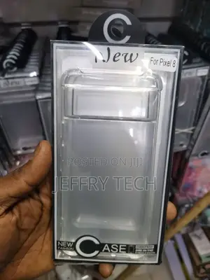 Back Cover for Google Pixel 8 (Transparent, Grip Case, Sili