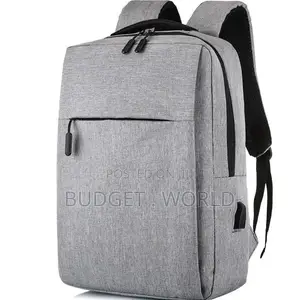 Grey Anti-Theft Laptop Backpack Quality Durable Material
