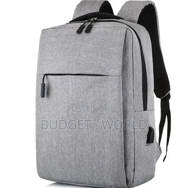 Grey Anti-Theft Laptop Backpack Quality Durable Material