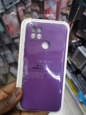 Silicone Mobile Back Cover Case for Oppo A15 (Purple)