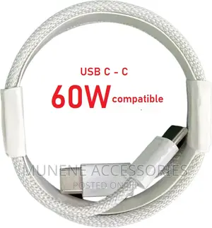 Apple 60W Usb-C Charge Cable (1M) Braided Super Fast Data