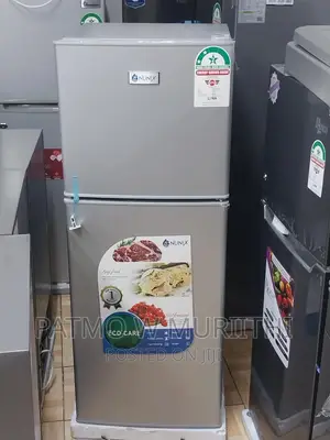 Fridge Nunix 138l Refrigerator, Silver Double Door