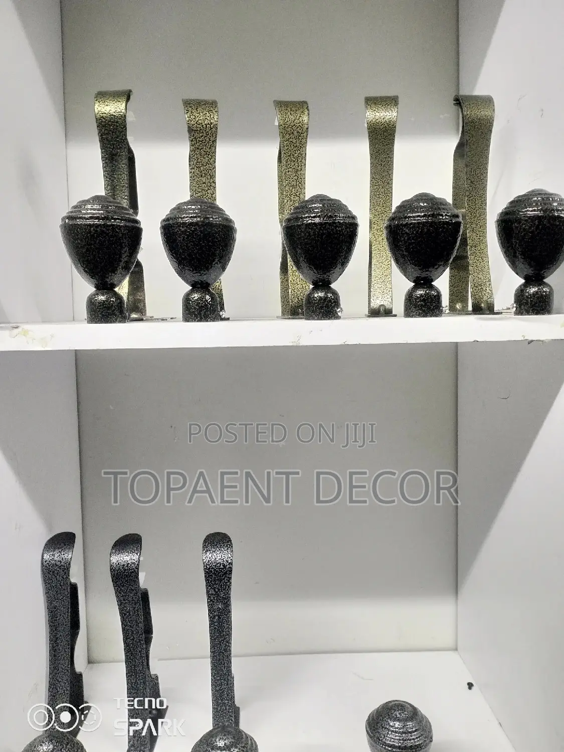 Brackets, Flower Ends and Jua Kali Curtain Rods