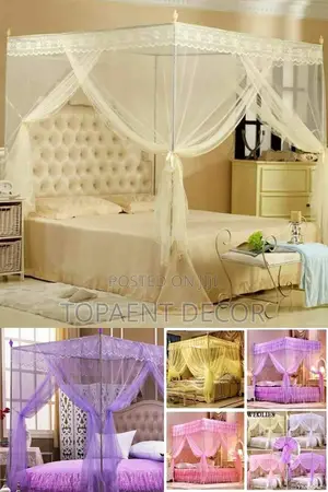 Cream 4 Stand Mosquito Nets Cream 4 Stand Mosquito Nets