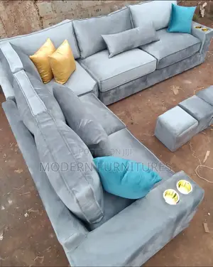 Grey Corner Sofa/ L Sofa