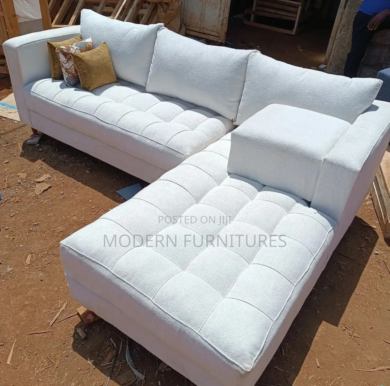 White L Sofa