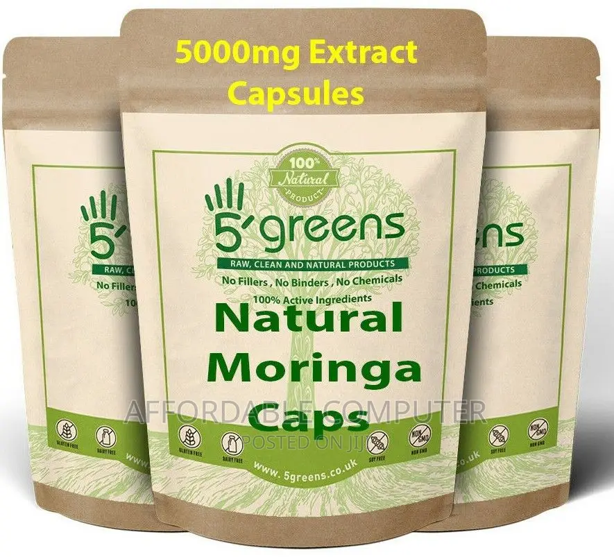Natural Moringa Capsules 5000mg Per Capsule 90pcs 3months